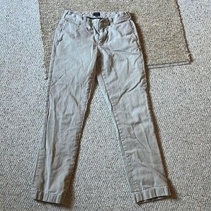 J Crew Flannel Lined Khakis Sutton Fit 29x32